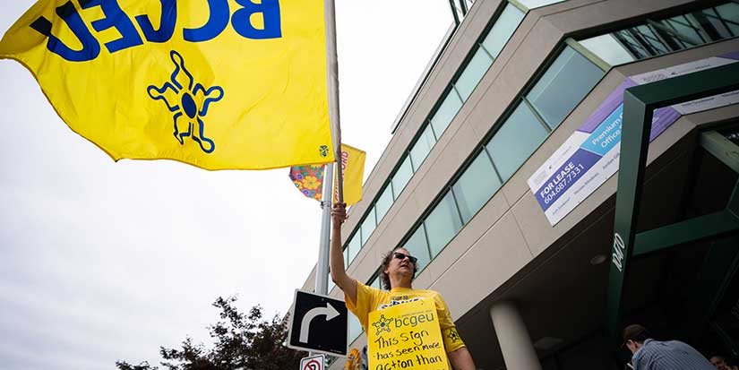 Unions to converge in downtown Vancouver in push for B.C. public service contract