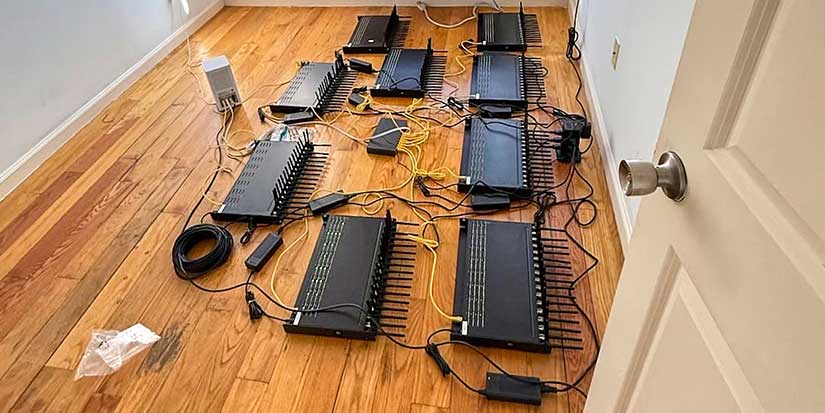 How a SIM farm like the one found near the UN threatens telecom networks