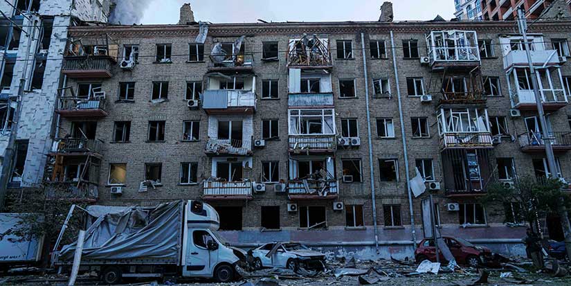 Major Russian attack includes rare strikes on the center of Kyiv, killing at least 21