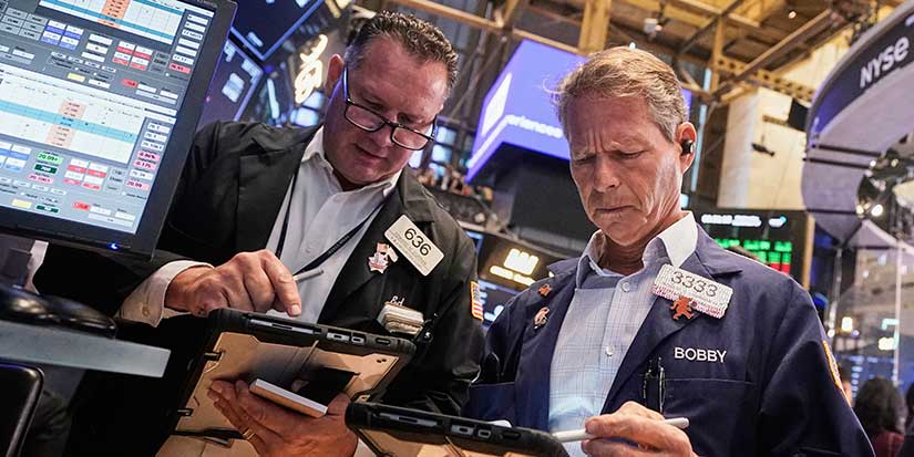 US stocks slip as Wall Street takes a pause from its relentless rally