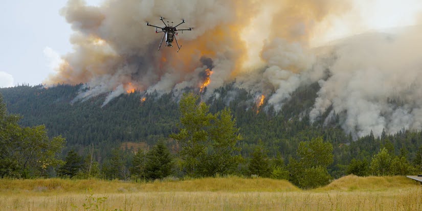 B.C. crews use drone in controlled burn during wildfire fight, in Canadian first