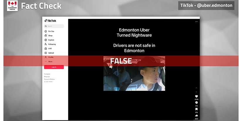 Fact File: Video of supposed attack on Edmonton Uber driver actually filmed in Texas