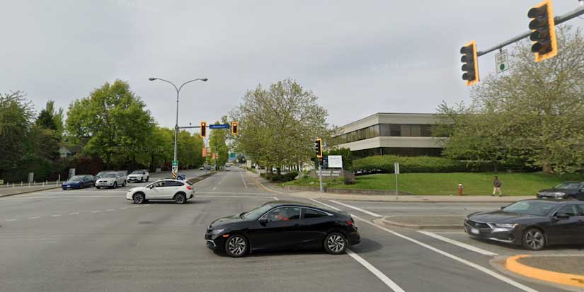 Traffic lights out at Westminster Highway and No. 2 Road