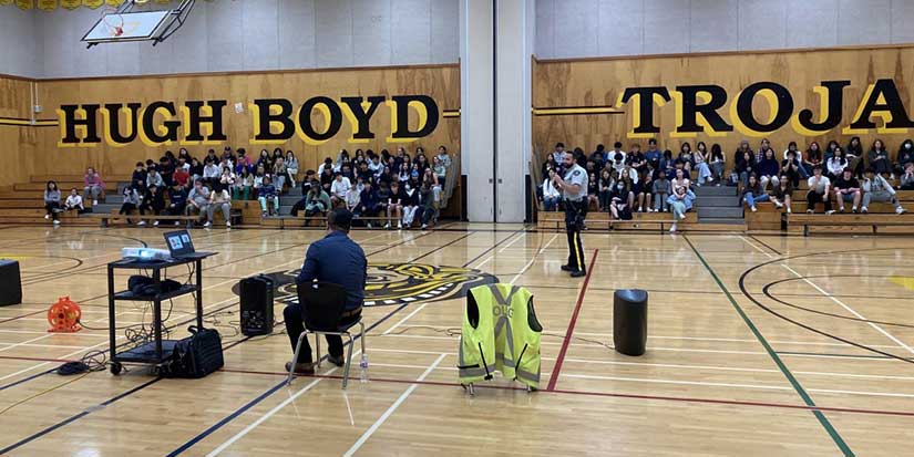 Successful Road Safety Day for secondary students at Hugh Boyd