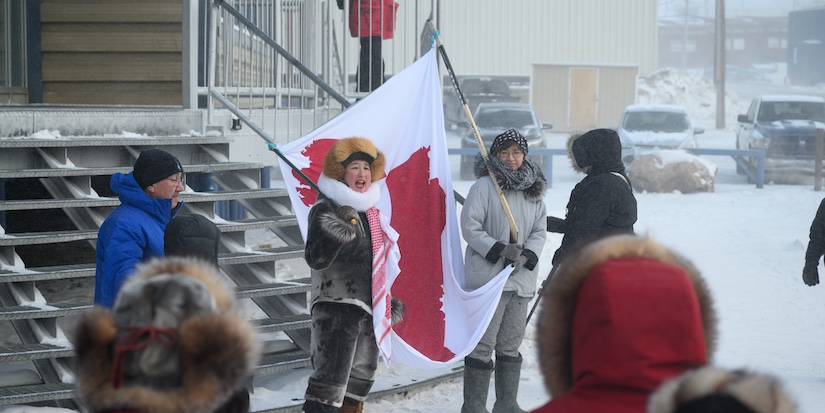 Dozens rally in Iqaluit for Greenland as Trump renews threats to control island