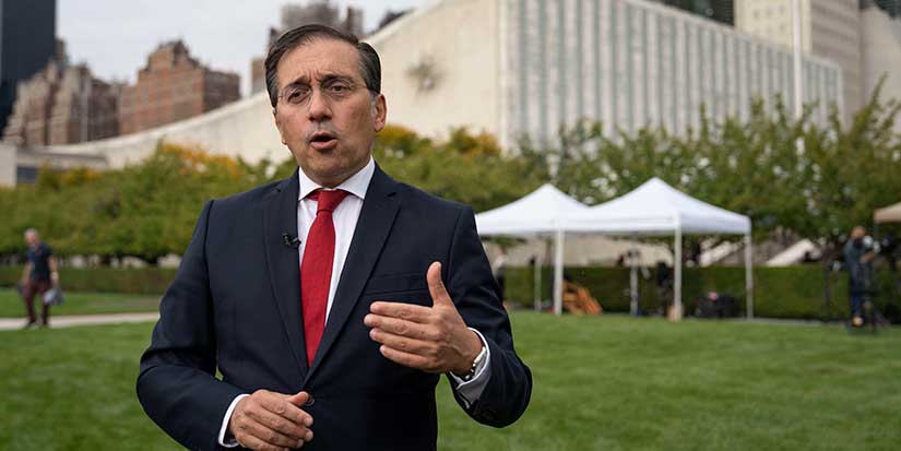 Spain's top diplomat dismisses Israeli leader's vow of no Palestinian state, saying it will happen