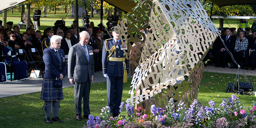 King Charles III dedicates Britain's first national memorial to LGBTQ+ troops