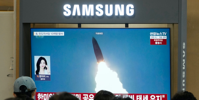 North Korea fires barrage of missiles toward the sea after dismissing overture from Trump