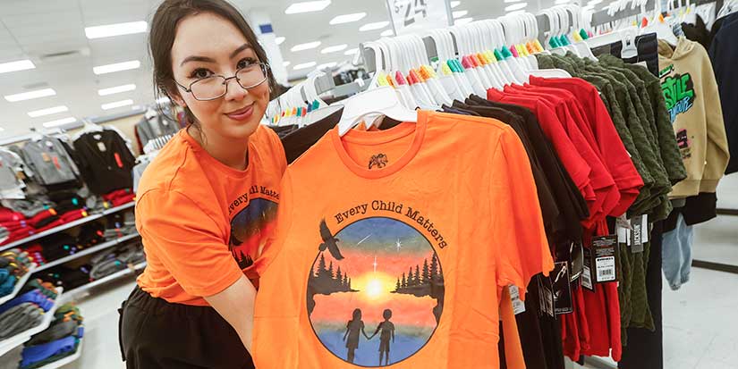 'Stand with us': Indigenous artists tapped by big companies for Orange Shirt Day
