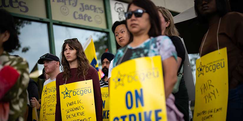 B.C. public workers' strike expands to liquor, cannabis distribution warehouses