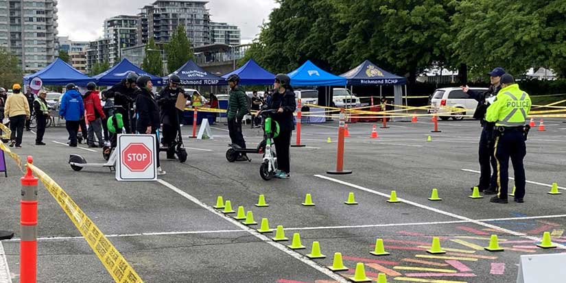 Richmond RCMP hosts successful first annual E-scooter safety event