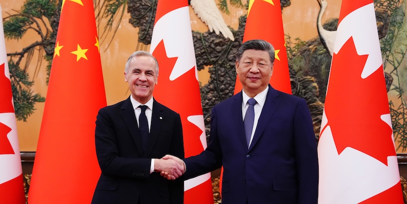 Carney reaches 'landmark' tariff-quota deal with China on EVs, canola