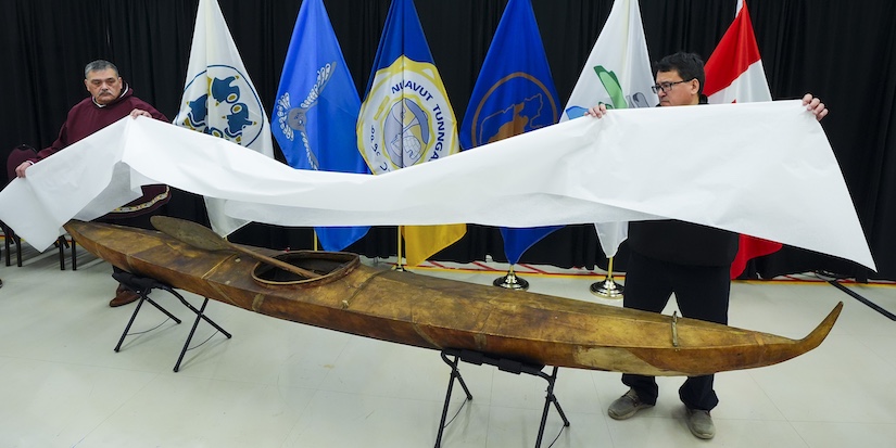 Inuvialuit kayak, other items from Vatican unveiled at Museum of History