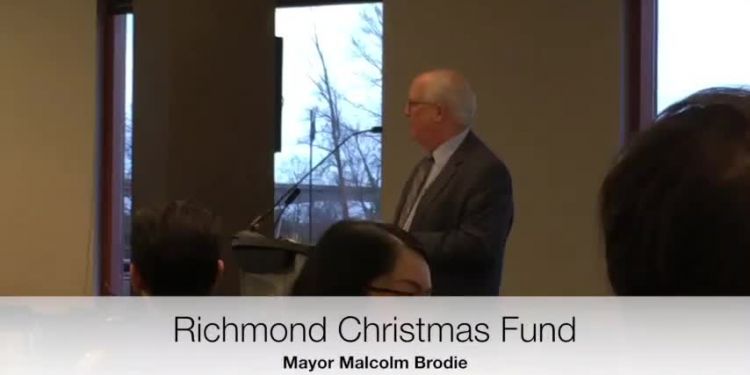 Richmond Christmas Fund Thank You. A thank-you breakfast was held at River Rock Casino Resort Jan. 16 to recognize the many contributors to the annual Richmond Christmas Fund. Rob Howard, chair of the 2017 Fund, introduced Wayne Duzita and Michael Chiu as co-chairs along with Howard for the 2018 campaign.